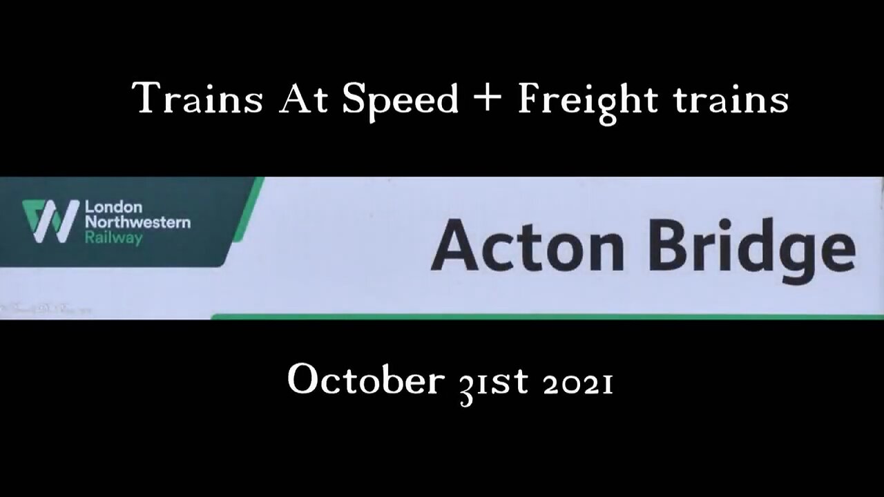 Acton Bridge Station - Fast Trains