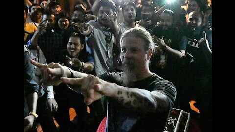 OMG! WHAT FANS DID WHEN CHRIS ADLER FORMER DRUMMER OF LAMB OF GOD appeared.