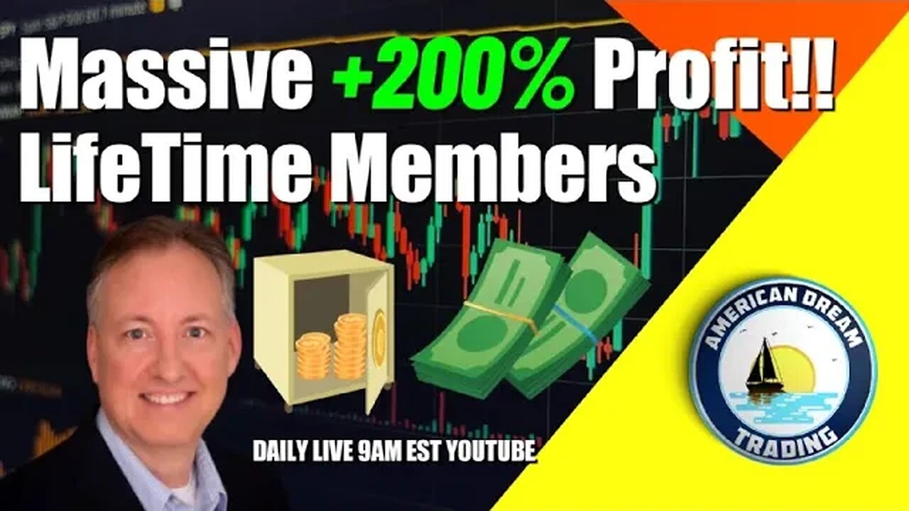 Massive +200% Profit Lifetime Members Stock Market Trading Success