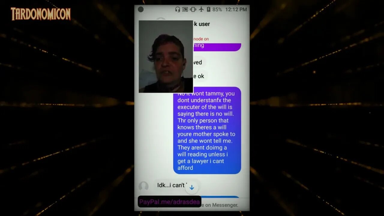 2022 01 30 7 scrolling thru messages to prove they came from my niece