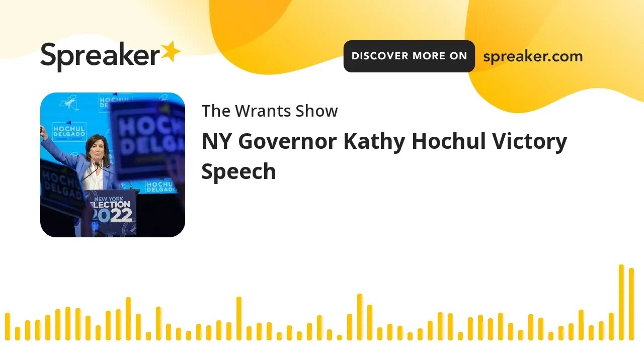 NY Governor Kathy Hochul Victory Speech