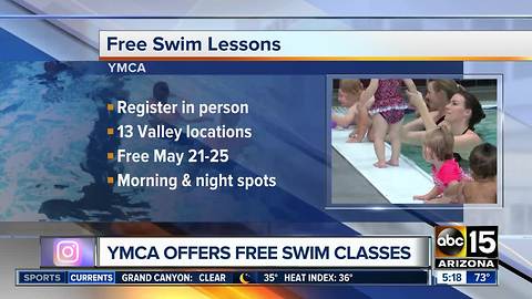 YMCA offering free swim lessons