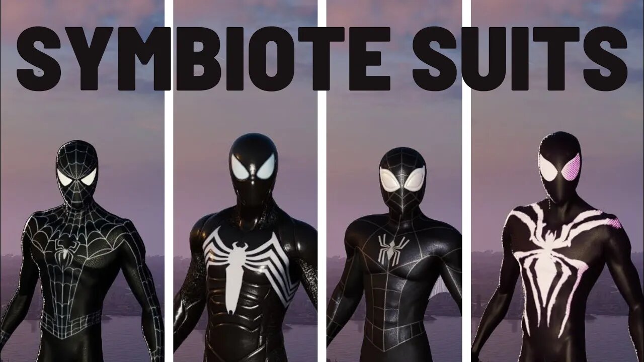 Marvel's Spider-Man 4 different SYMBIOTE Suits Gameplay