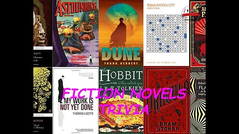 FICTION NOVELS, Awesome Source of Entertainment - Trivia Video