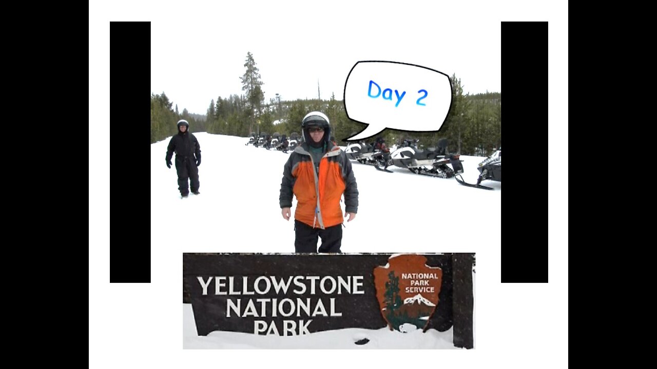 Big Sky "Yellowstone Park Snowmobile" (Cut) Winter Ski Trip 10min