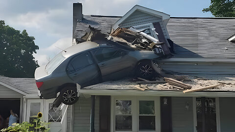 Car Launches Off Tow Truck Ramp in Lowndes County, Georgia