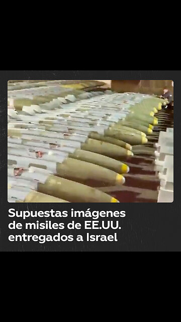 Difunden supuestas imágenes de misiles de EE.UU. entregados a Israel