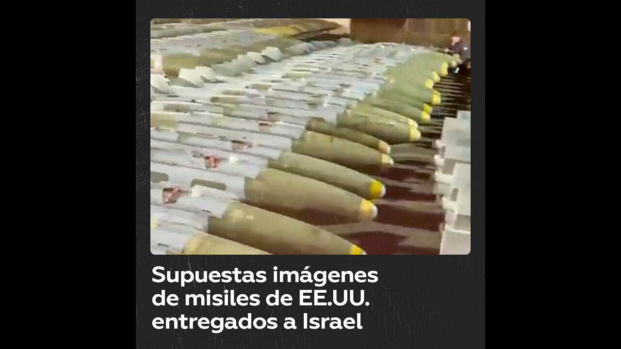 Difunden supuestas imágenes de misiles de EE.UU. entregados a Israel