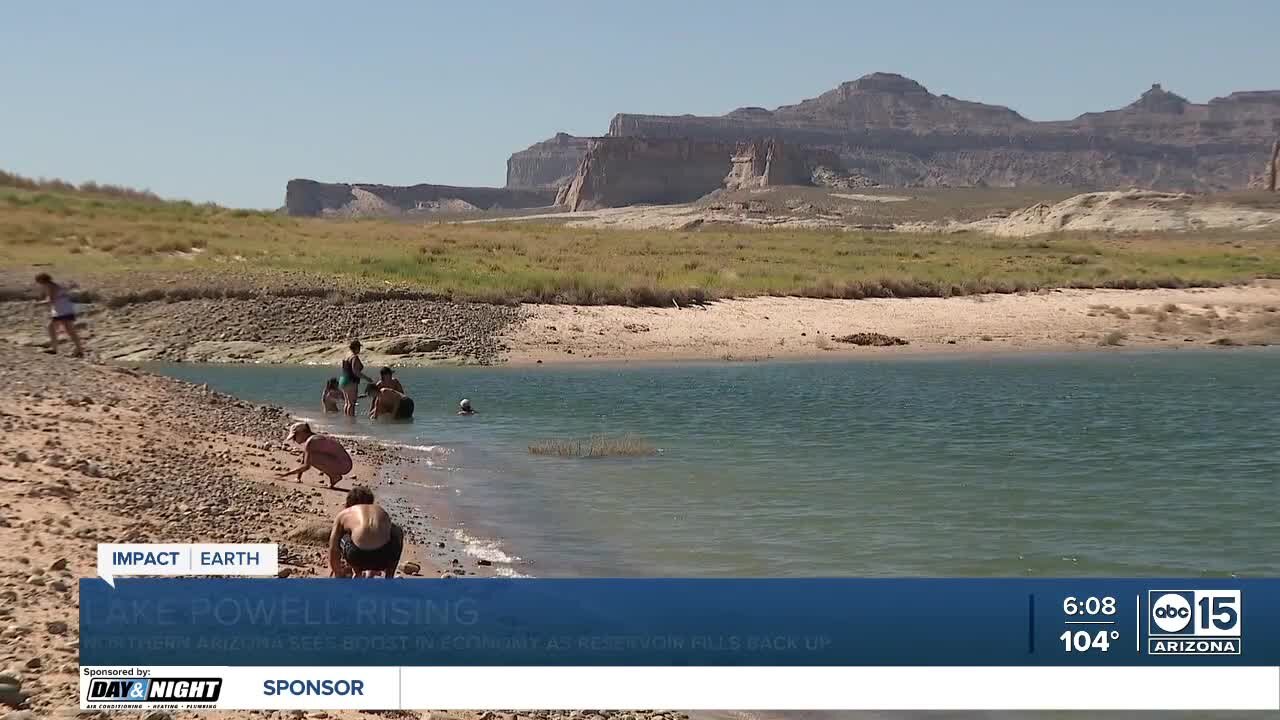 Rising Lake Powell water levels a welcome sight for boaters, business owners