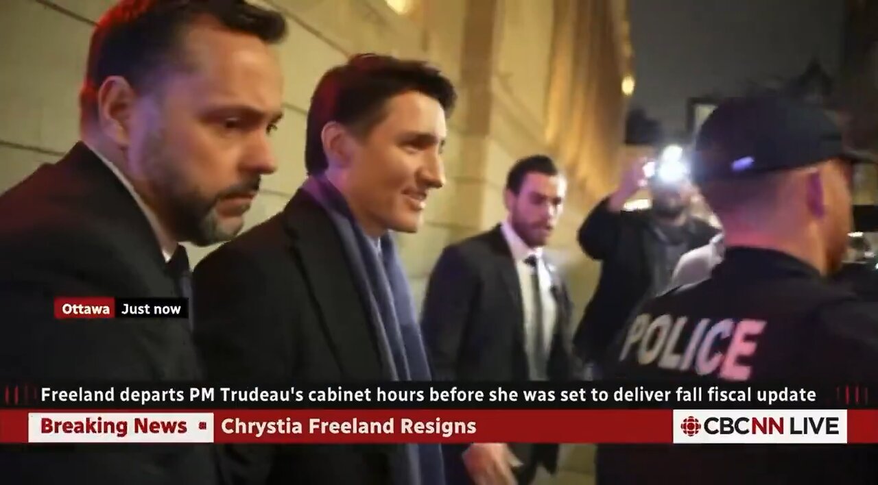 🚨BREAKING: Justin Trudeau shouted down by protester as reporters ask if he will step down