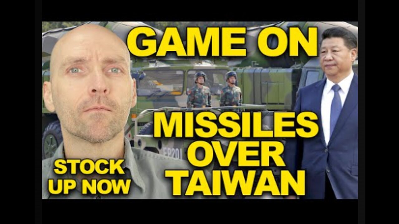 MISSILES OVER TAIWAN. JAPAN IS READY TO STRIKE. GET STOCKED UP WITH FOOD AND WATER.!