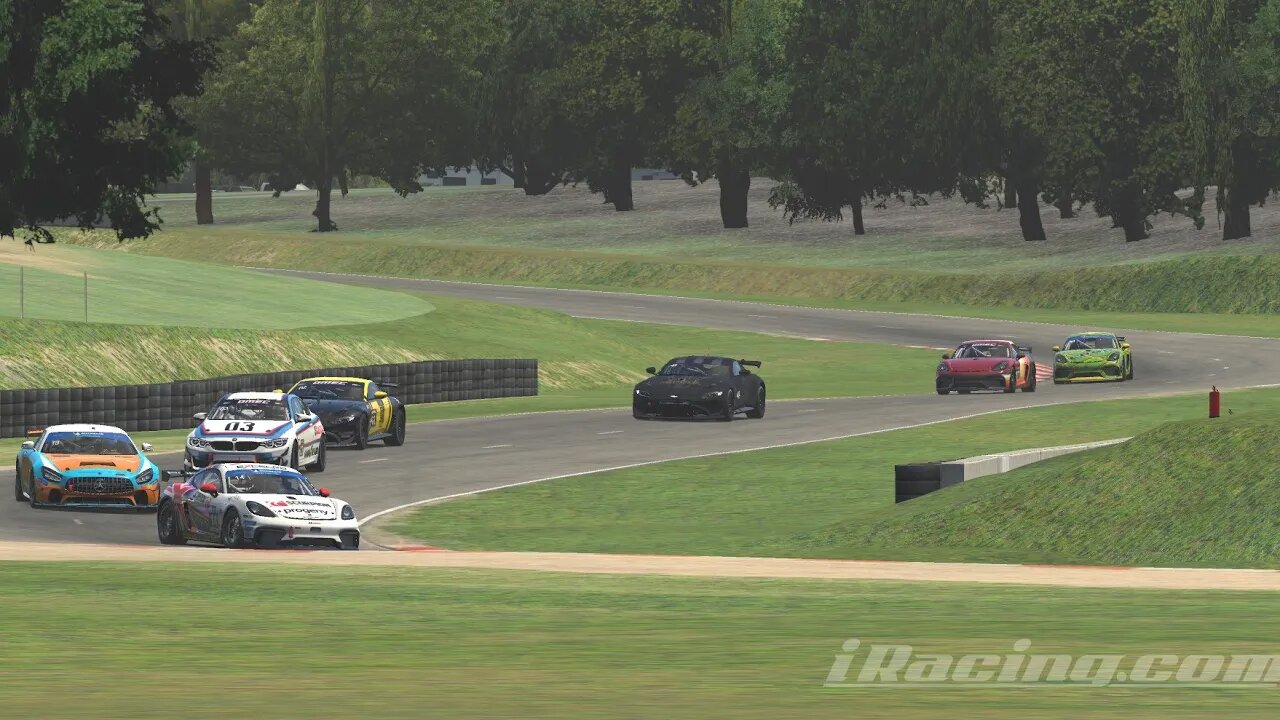 Porsche GT4 at Summit Point - iRacing OMEC Race 2