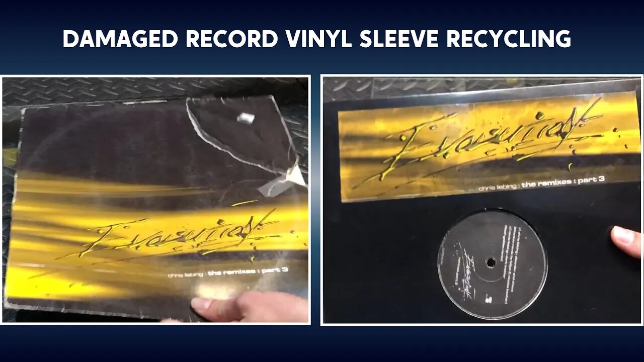 Recycling a damaged Vinyl Record sleeve