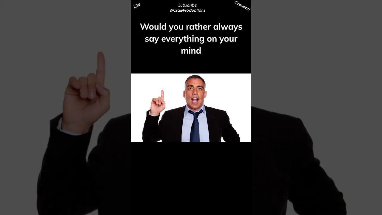 On your mind or never speak