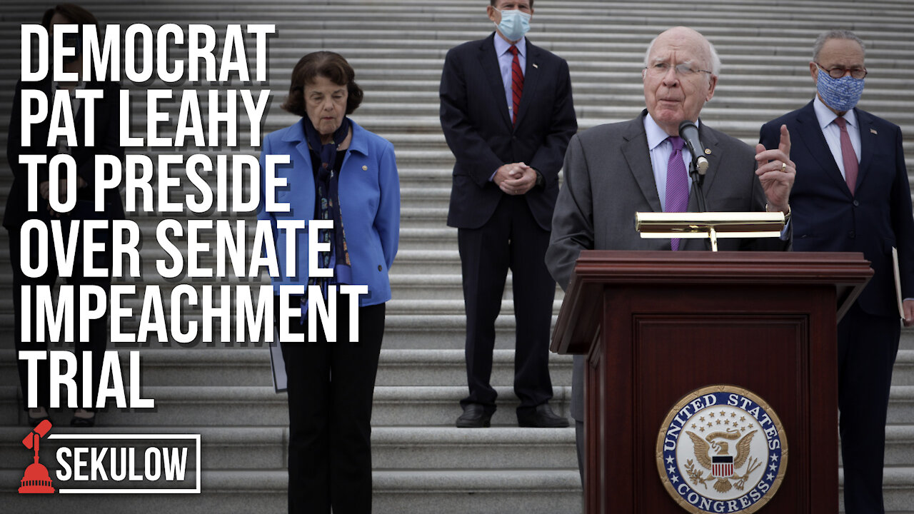 Democrat Pat Leahy to Preside Over Senate Impeachment Trial