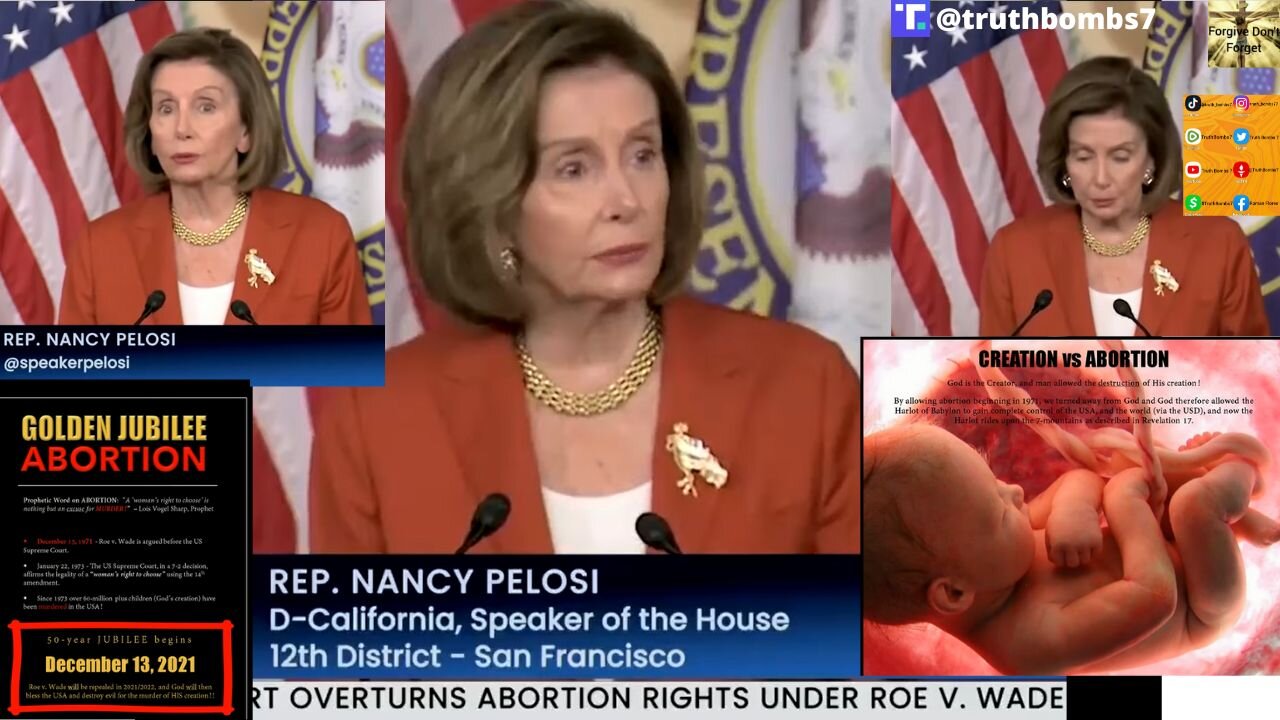 6/24/2022 Pelosi WHINES About The Supreme Court's Decision In Cringeworthy Rant