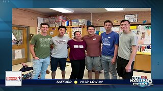 High school seniors who met in kindergarten reunite with teacher