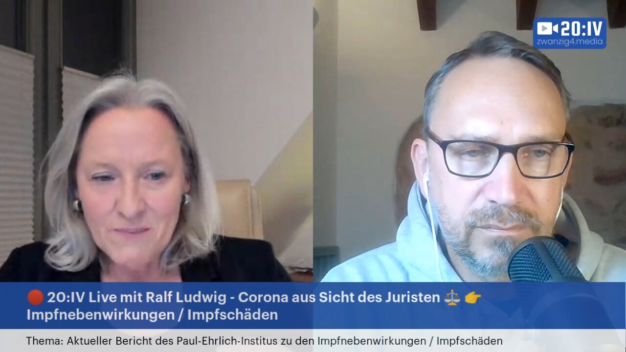 20:IV Live mit Ralf Ludwig - 03.11.21 - Impfnebenwirkungen, Impfschäden mit Beate Bahner