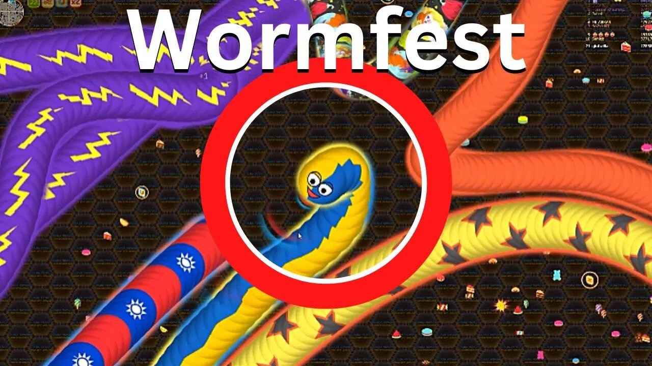 Worm party on wormate.io