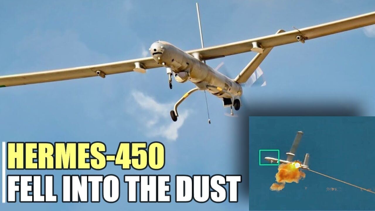 Israeli Hermes-450 drone crashes helplessly in Lebanese sky