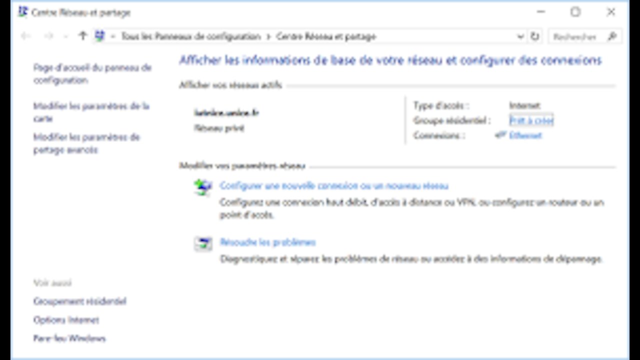 Activer la découverte du réseau sur windows 7