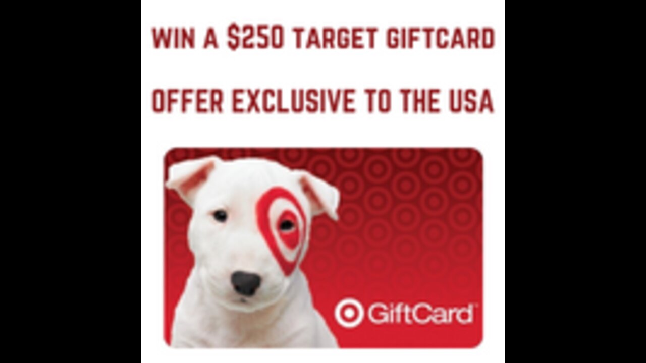 GET A FREE $250 TARGET GIFTCARD