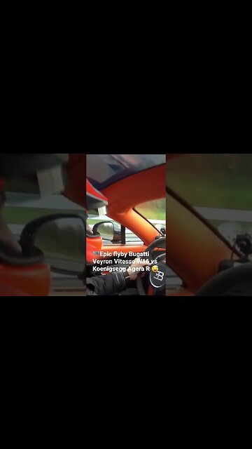 😅Flyby Koenigsegg Agera R in a Bugatti Veyron Vitesse W16 epic flyby in a brutal pursuit