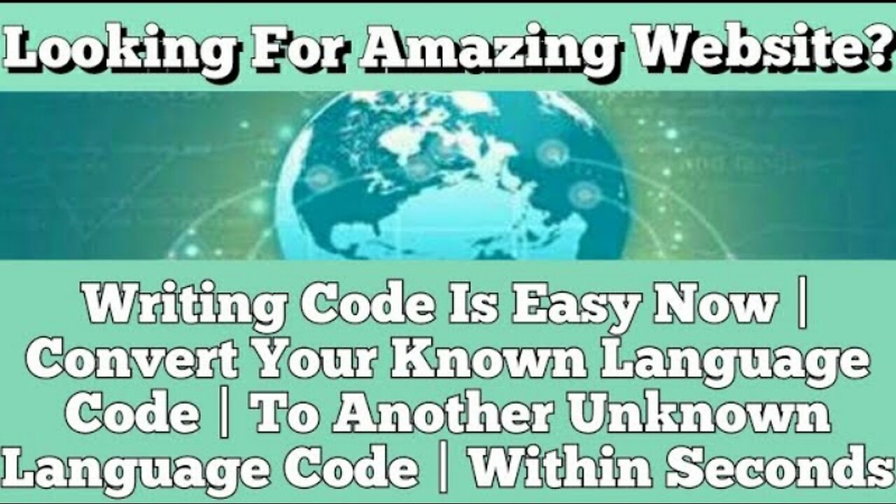 Writing Coding Is Easy Now | Convert Your Language Coding | To Unknown Language Coding | Within Seconds
