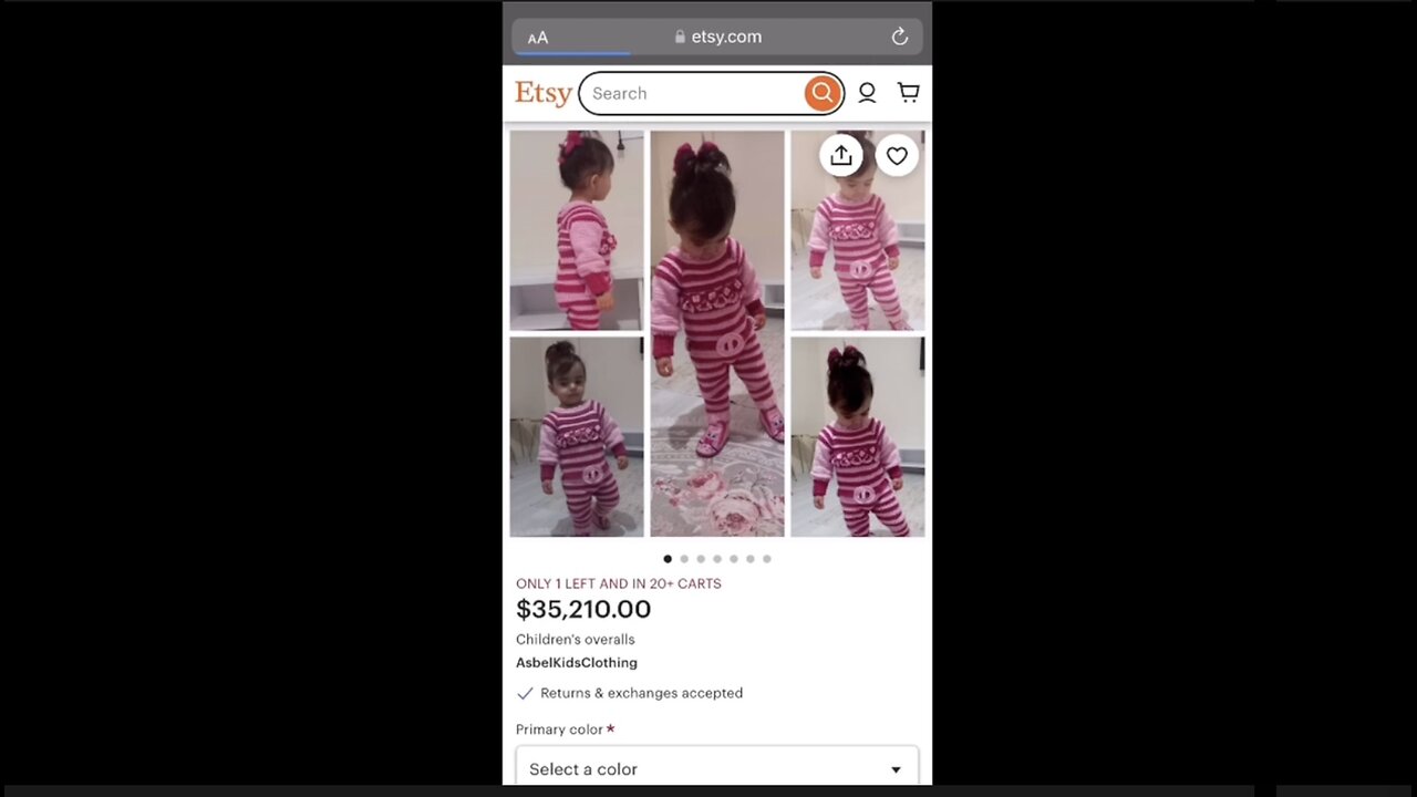 Etsy has a Little Girl in Overalls listed for $35k