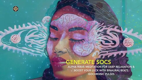 ALPHA WAVE MEDITATION FOR DEEP RELAXATION & BOOST YOUR LUCK WITH BINAURAL BEATS ISOCHRONIC PULSES