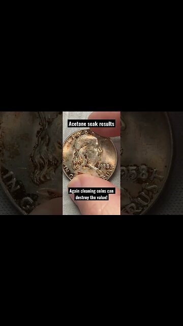 Part 2 Acetone Soak Results! Use only if damaging when cleaning will not decrease value!