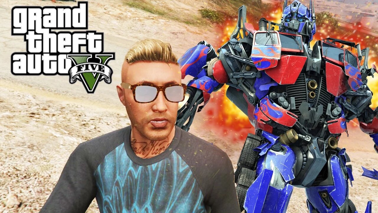 GTA V - Random Moments 13 (Optimus Prime!)