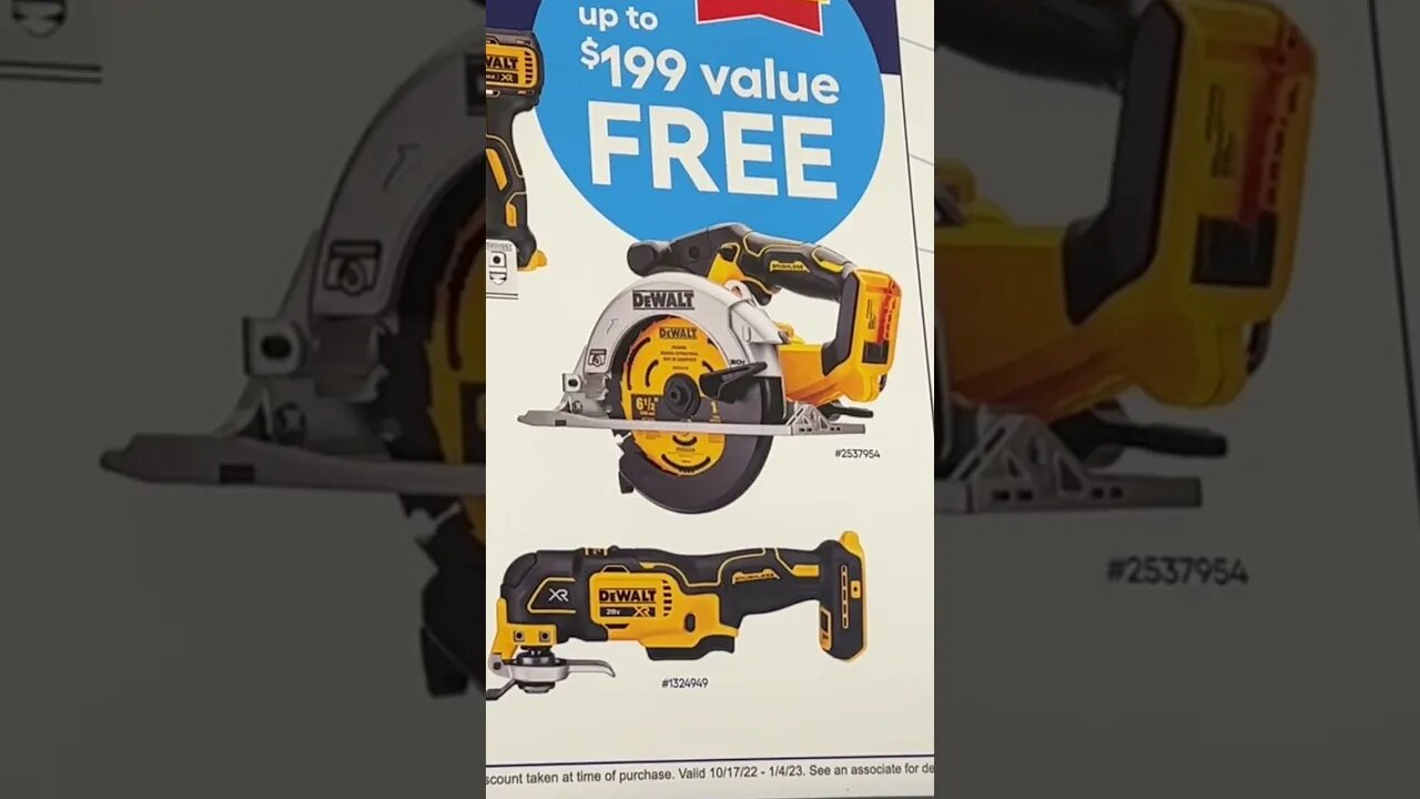 Home Depot Black Friday DeWALT BOGO Deals!!