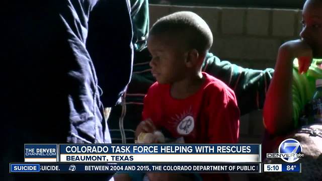 Colorado Task Force helps Harvey victims evacuate in Beaumont, Texas