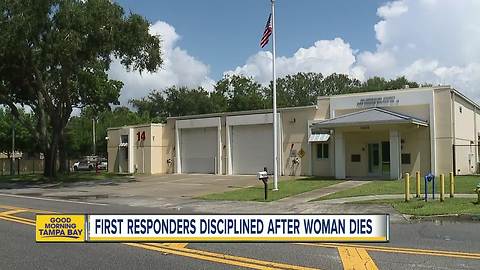 EMT fired, 3 others suspended after mom dies