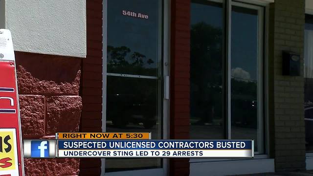 Pinellas Sheriff busts nearly 30 unlicensed contractors in 'Operation Flush Out'