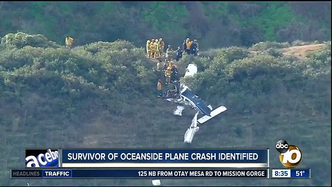 Survivor of Oceanside plan crash identified