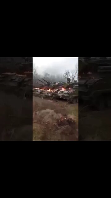 Nikolaev - locals set abandoned Russian equipment on fire