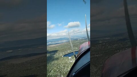 winter flight in Maine