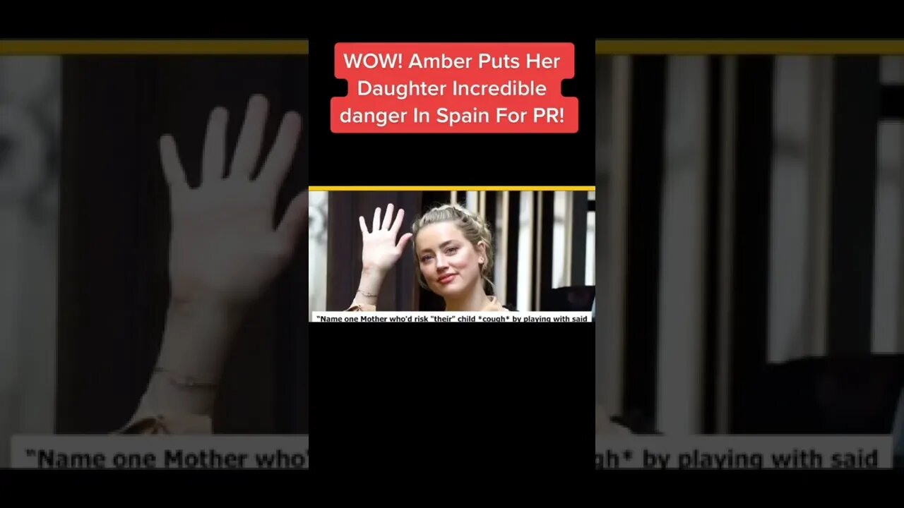 Amber Heard Puts Her Daughter in Danger For PR??