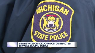 State-wide crackdown on distracted drivers begins today