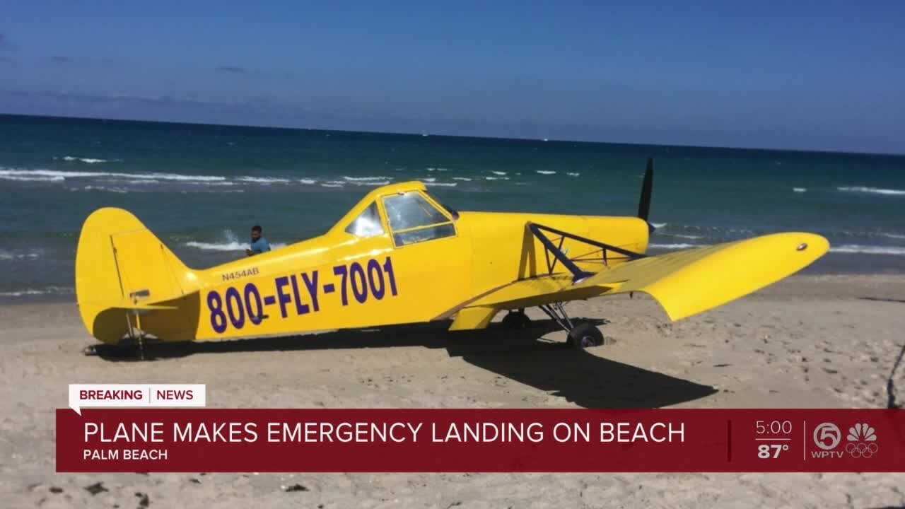 Small plane makes emergency landing on Palm Beach