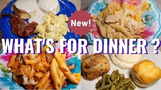 WHAT'S FOR DINNER ? 4 EASY & DELICIOUS WEEKNIGHT MEALS | CROCKPOT BROWN SUGAR GARLIC CHICKEN | PASTA