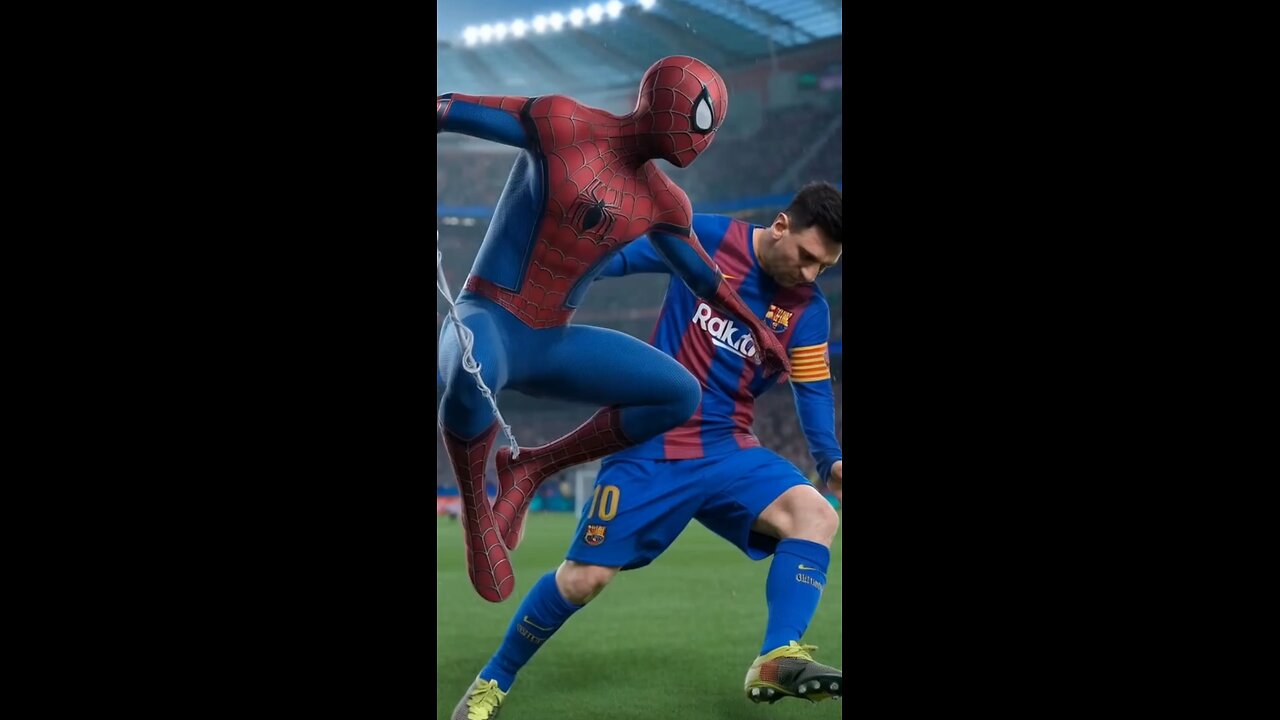 Spider man as football player