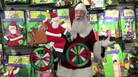 Santa and his garden spinner