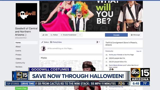 Save now through All Hallows' Eve with Goodwill deals!