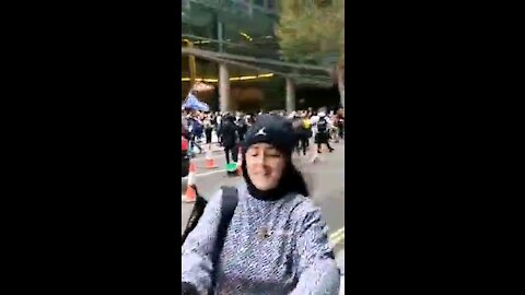 Protest on front of Melinda/Gates foundation