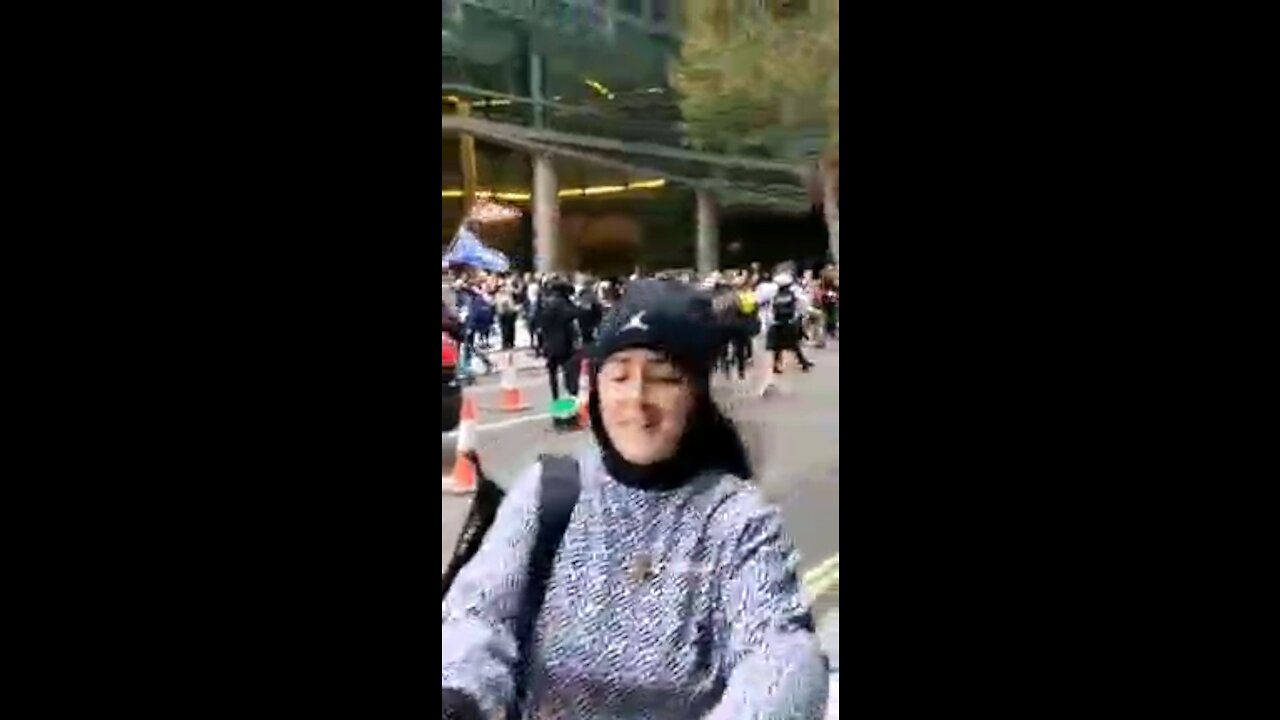 Protest on front of Melinda/Gates foundation