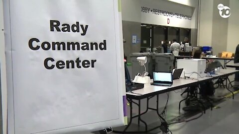 First look at the San Diego Convention Center migrant shelter