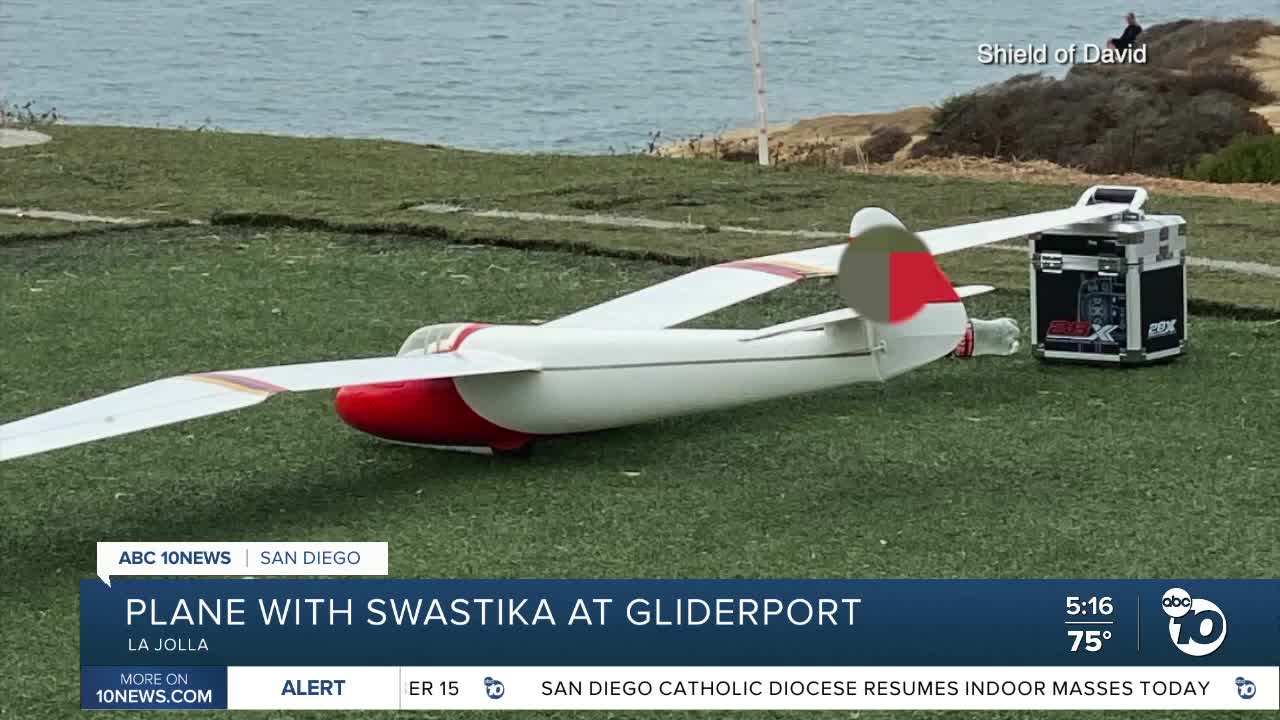 Plane with swastika spotted at Torrey Pines gliderport